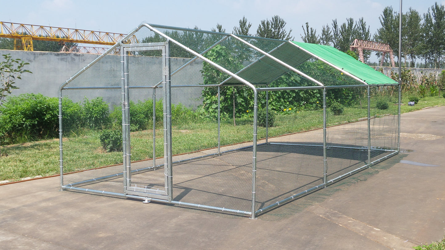 The Chicken House Company Metal Chicken Run - 6m x 3m 38mm frame