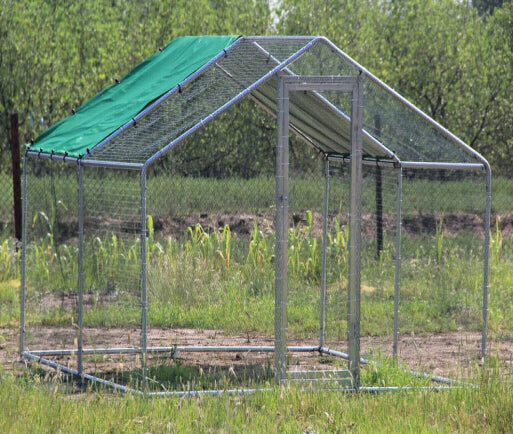 The Chicken House Company Metal Chicken Run - 4m x 2m 38mm frame