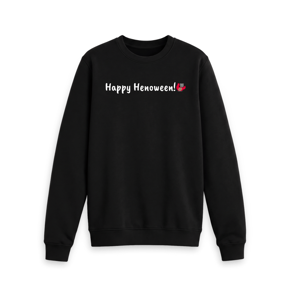Black Printed Sweater Front