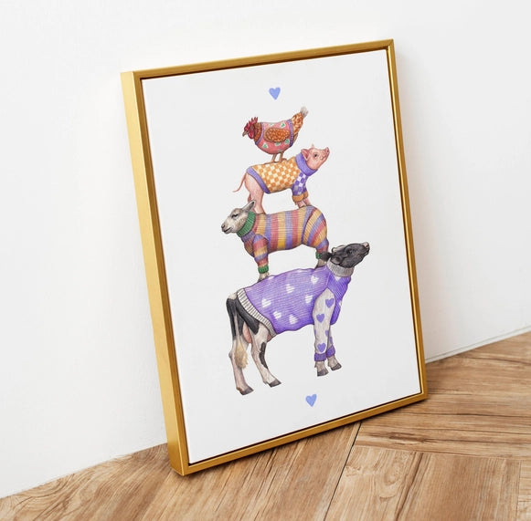 Beth Goodwin Designs Farm Animals Wall Art