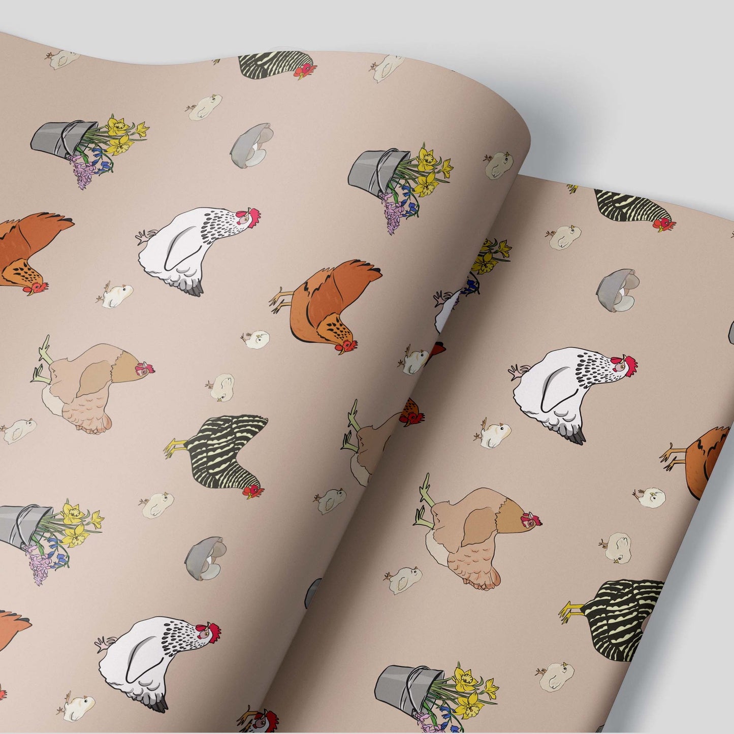 Quarry's Edge Chicken & Egg Wrapping Paper