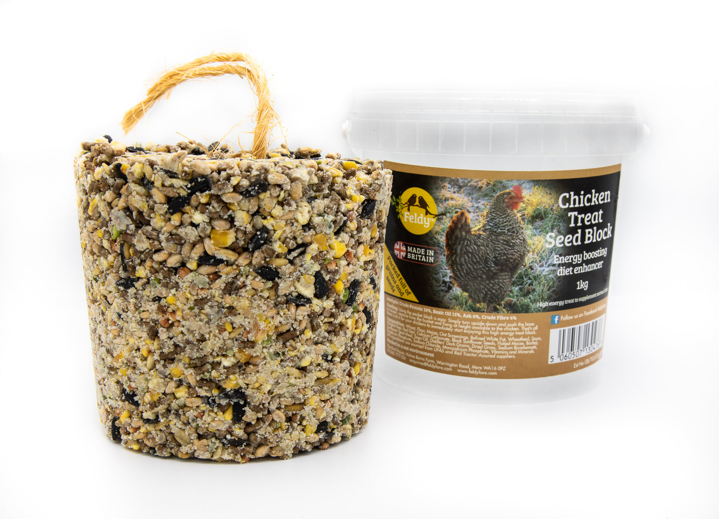 Feldy Chicken Treat Seeded Pecker Block