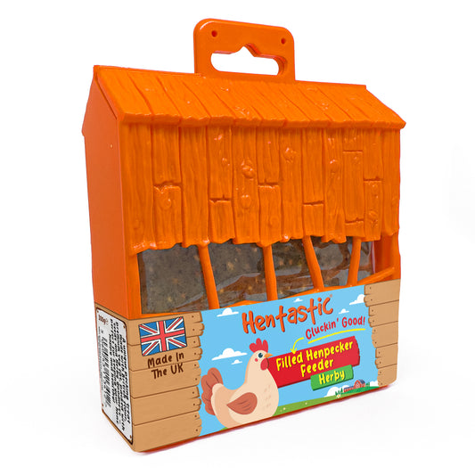 Hentastic Filled Henpecker Feeder - Herby