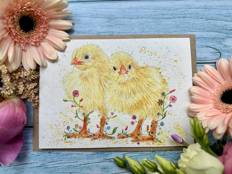Jen Winnett Eco Artist Easter Chick Cards