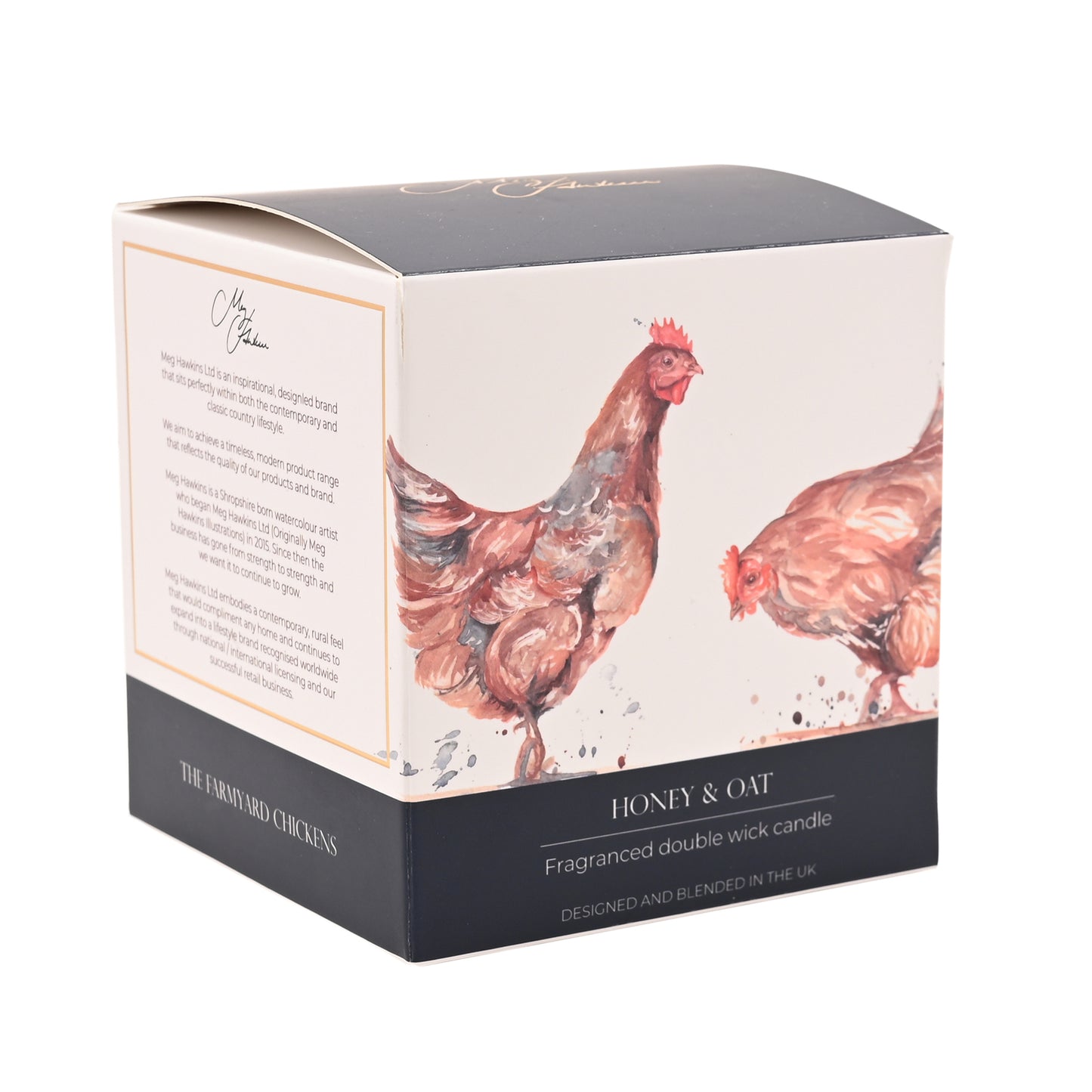 Meg Hawkins 2 Wick Candle 400g - Honey & Oats