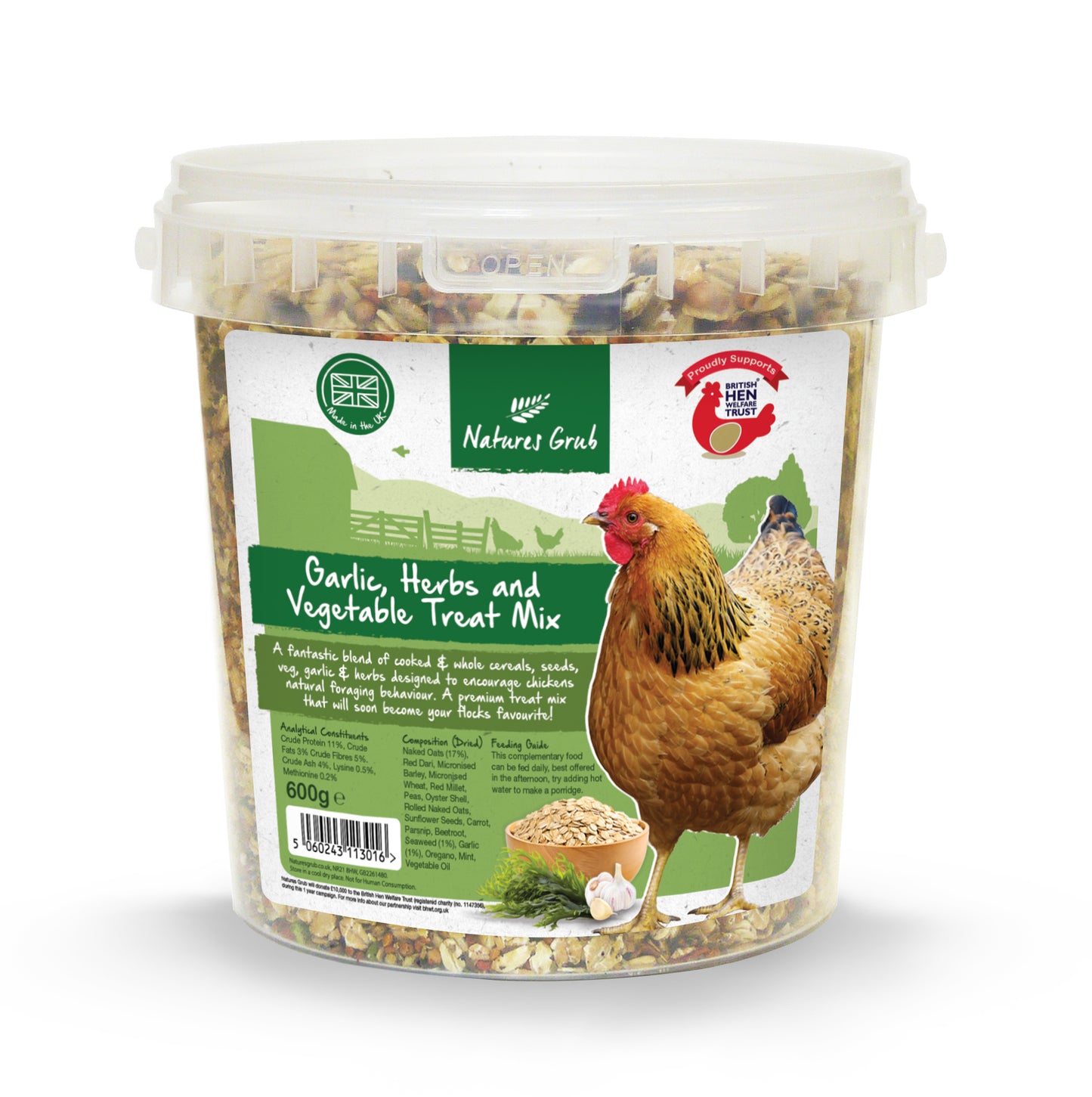 Natures Grub Garlic, Herbs & Vegetable Treat Mix