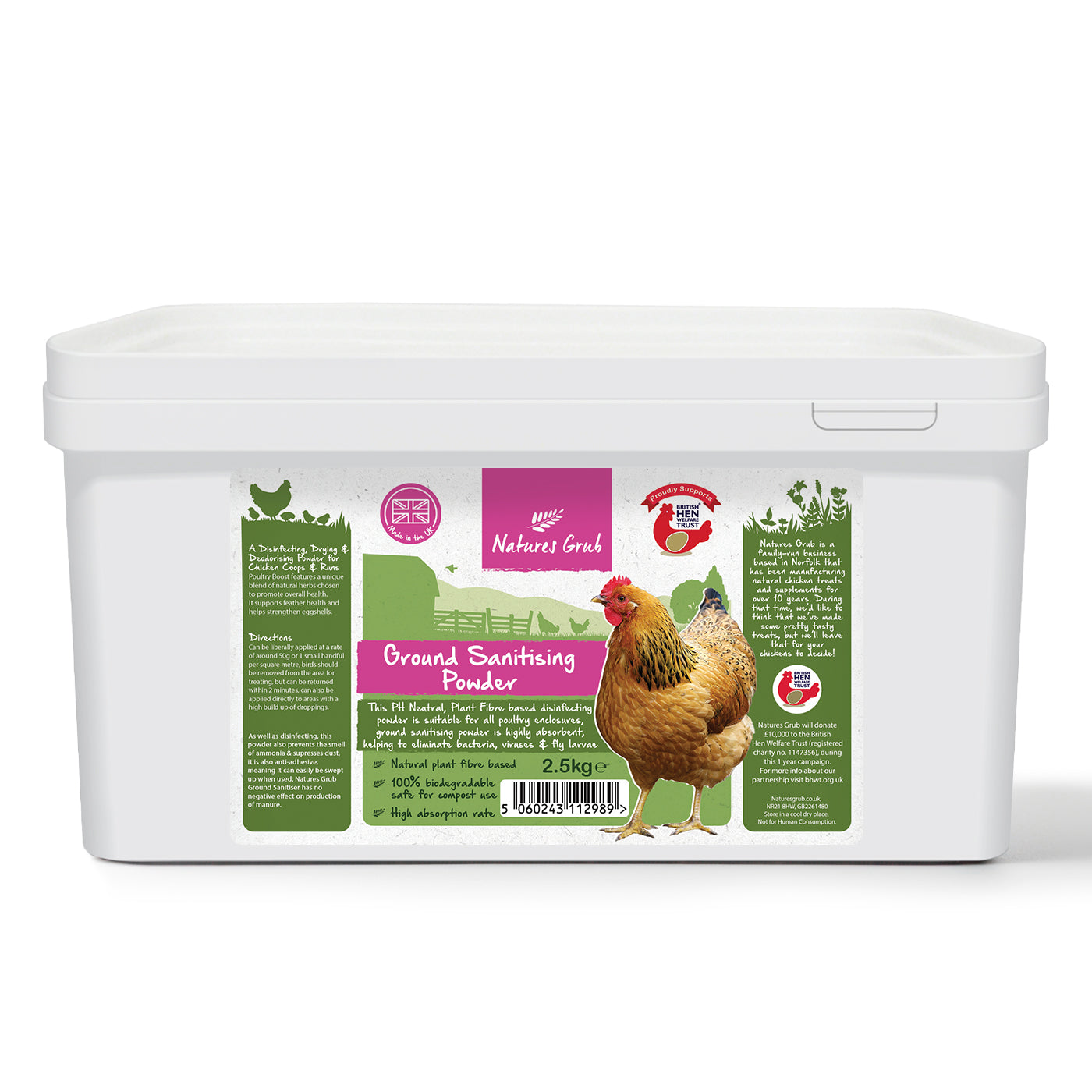 Natures Grub Ground Sanitising Powder