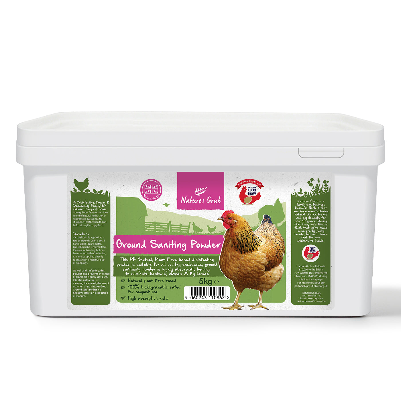 Natures Grub Ground Sanitising Powder