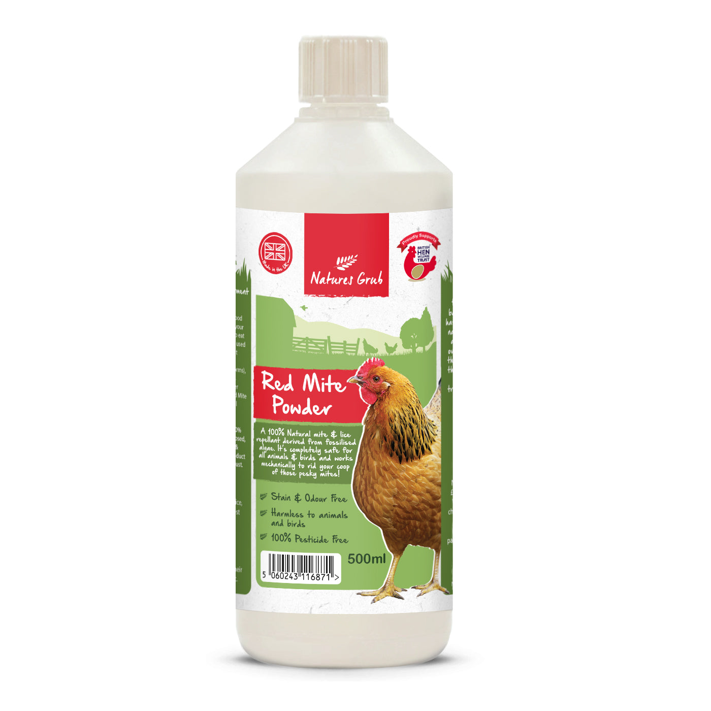 Natures Grub Diatomaceous Earth Red Mite Treatment