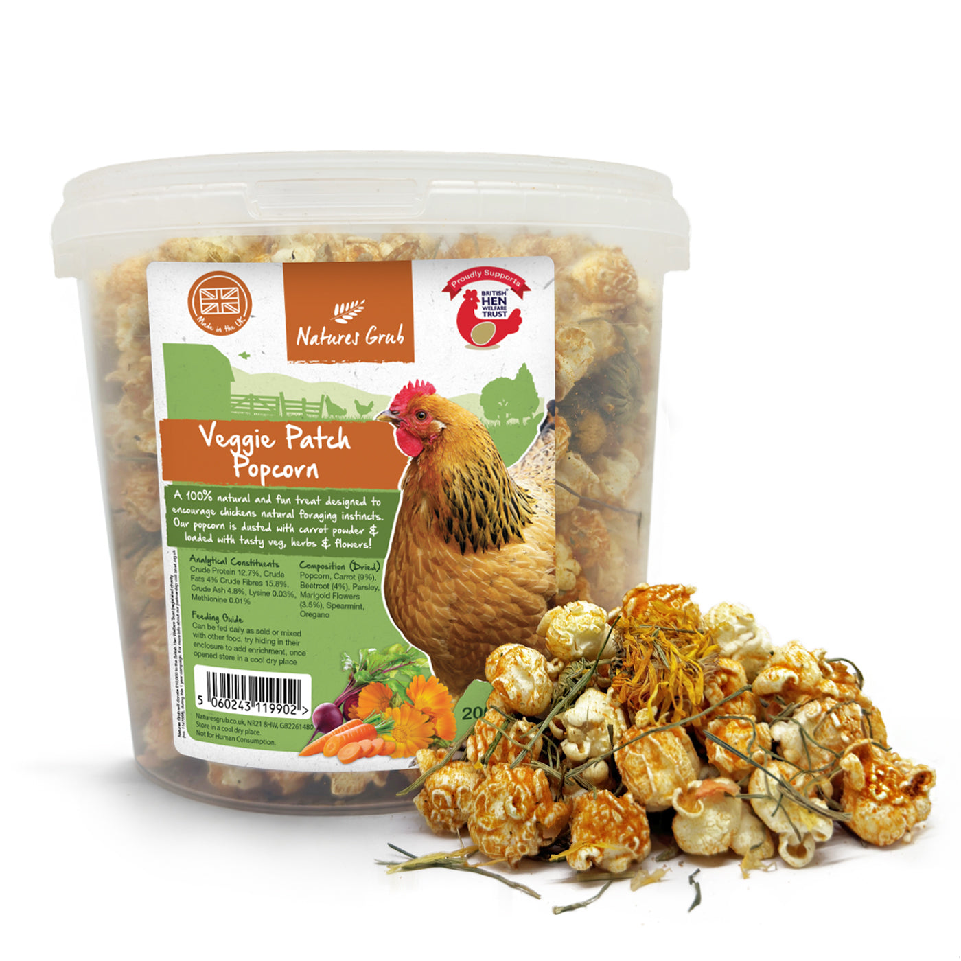 Natures Grub Veggie Patch Popcorn