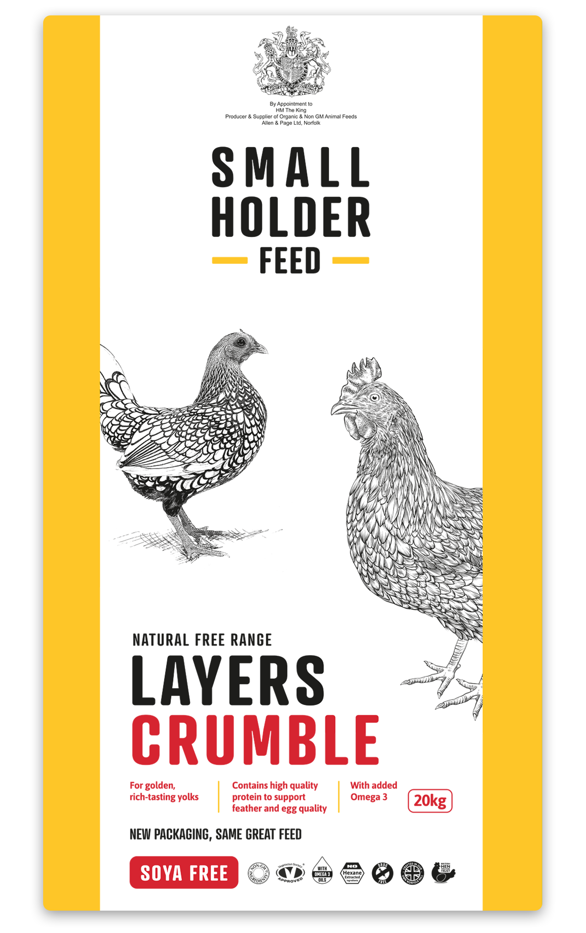Small Holder Feed Natural Free Range Layers Crumble
