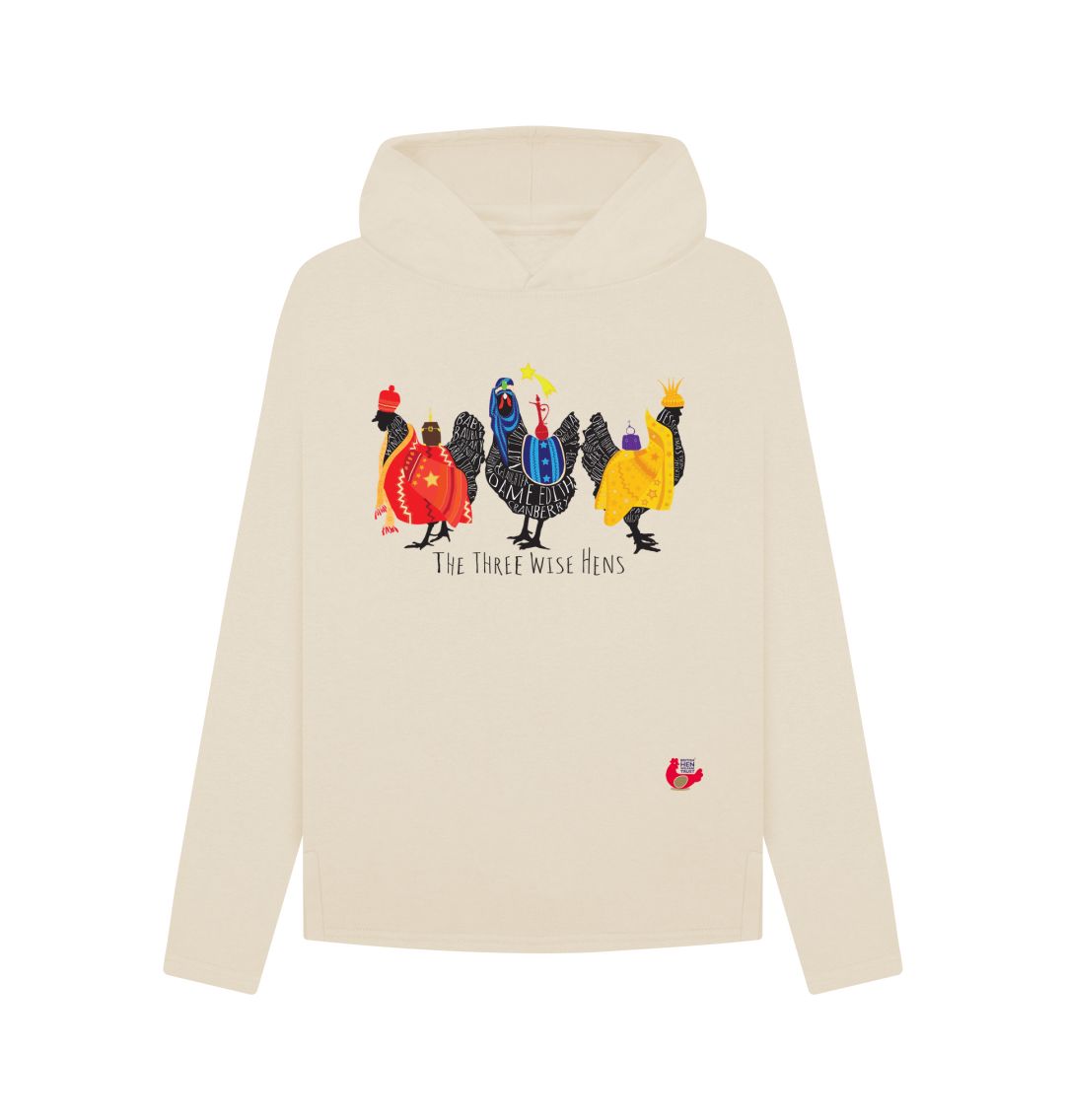 Oat Women's Hoodie- Bob Mortimer Three Wise Hens