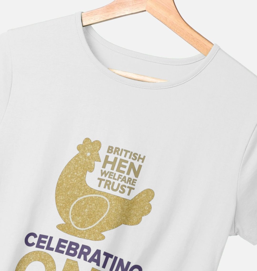 Ladies Celebrating One Million Happy Hens T-Shirt in White