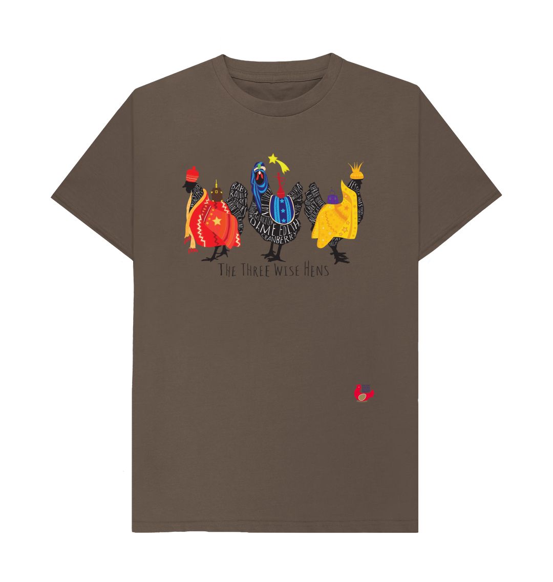 Chocolate Unisex Short Sleeve T-Shirt - Bob Mortimer Three Wise Hens