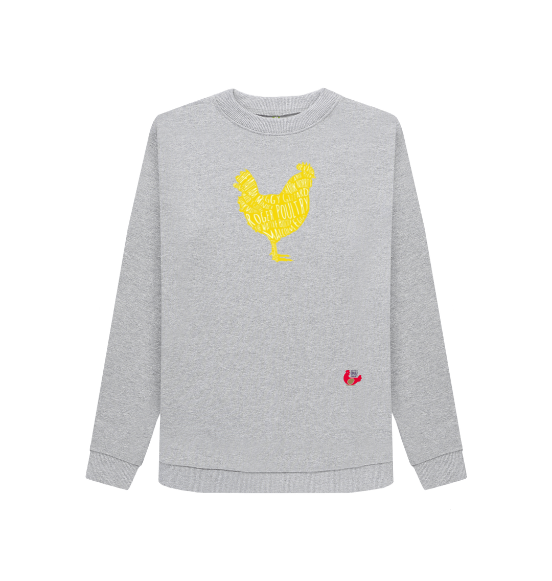 Light Heather Printed Sweater Front