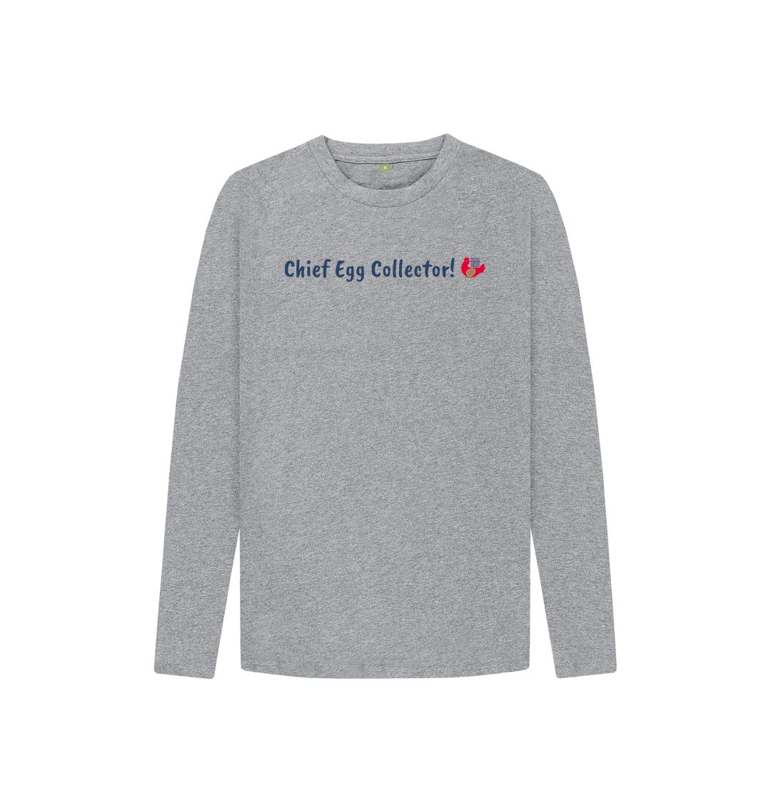 Athletic Grey Chief Egg Collector! Kids Unisex Long Sleeve T-Shirt