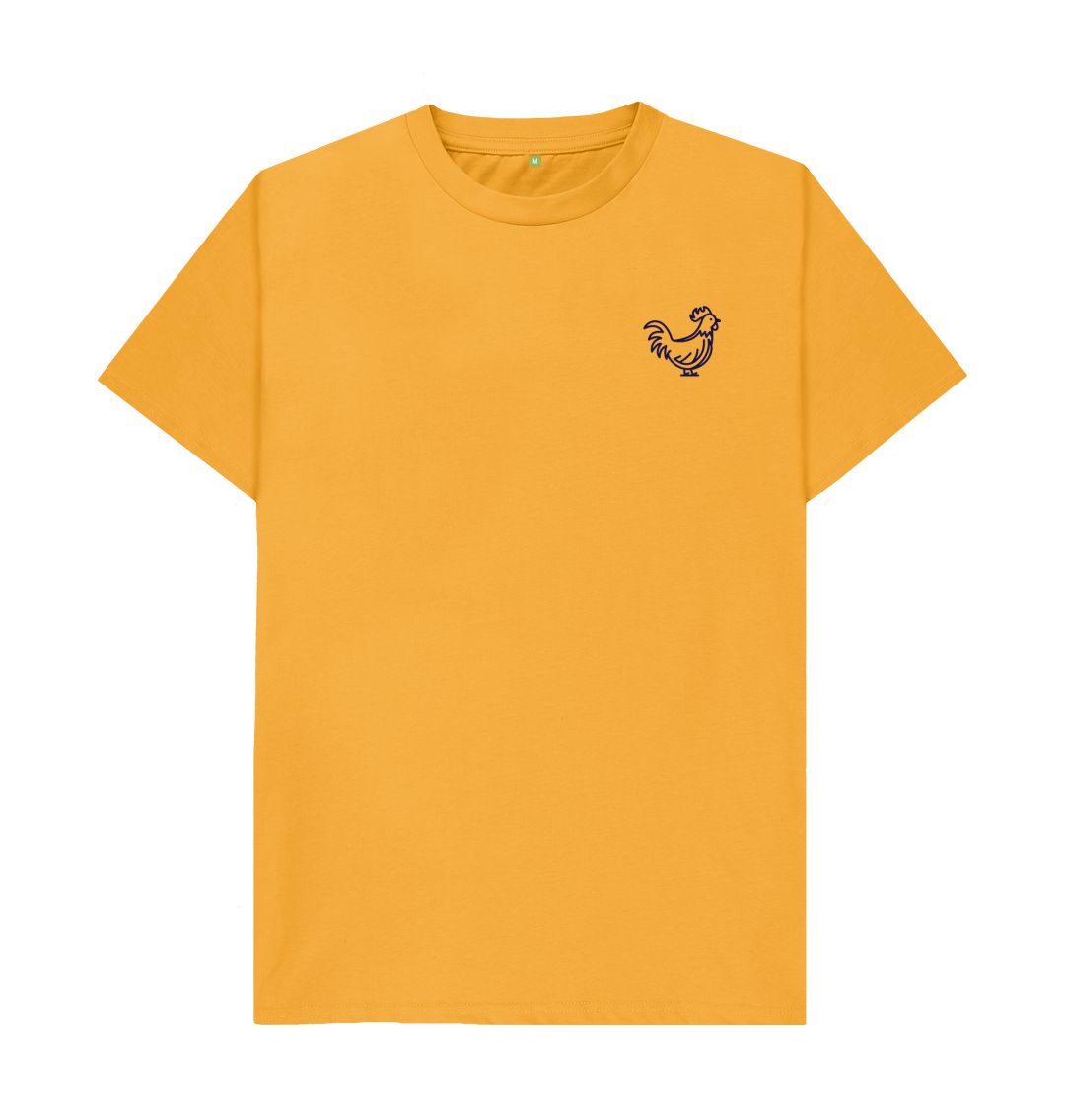 Mustard Cockerel Small Logo - Blue