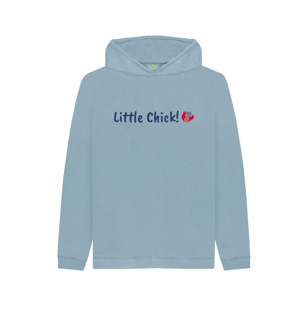 Stone Blue Little Chick! Kids Unisex Hoodie
