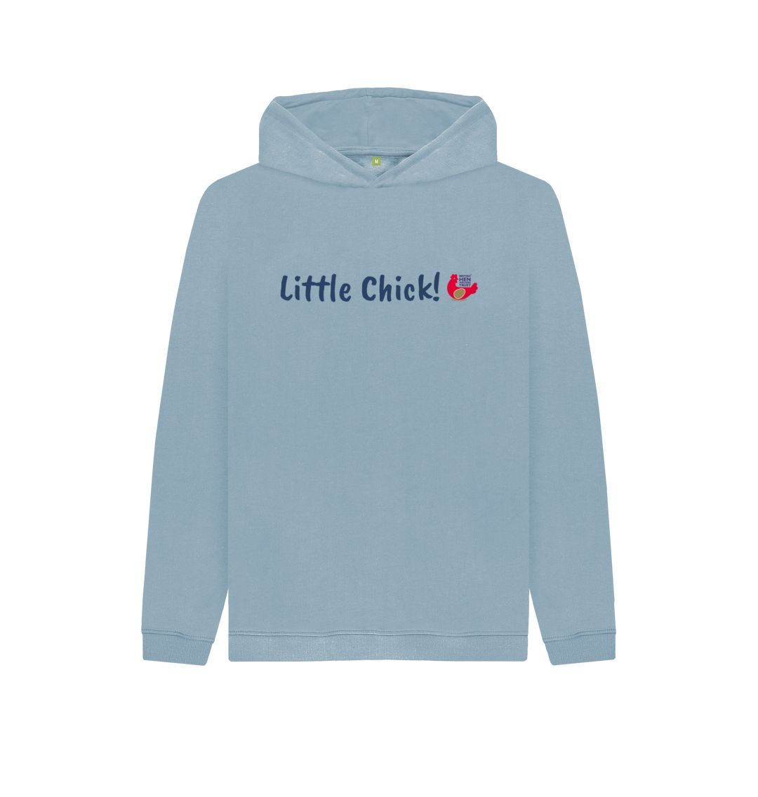 Stone Blue Little Chick! Kids Unisex Hoodie