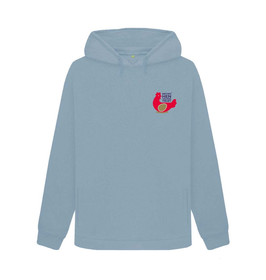 Stone Blue Womens Hoodie Logo (Small)