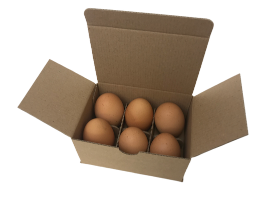 Dairi-Pak 6-Egg Corrugated Cardboard Boxes
