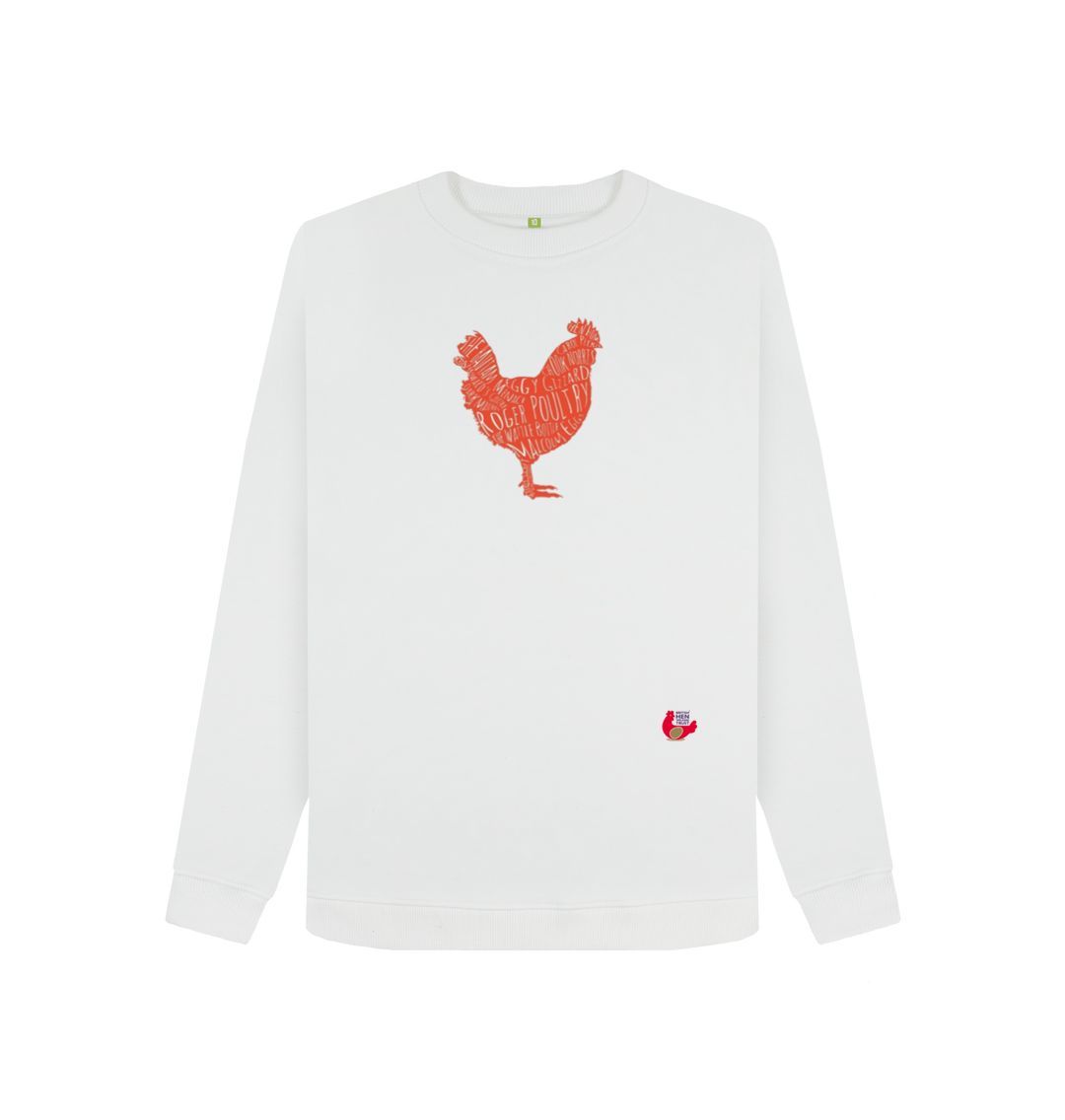 White Bob Mortimer Red Hen Women's Sweater