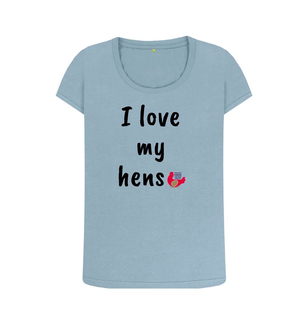 Stone Blue I Love My Hens Top
