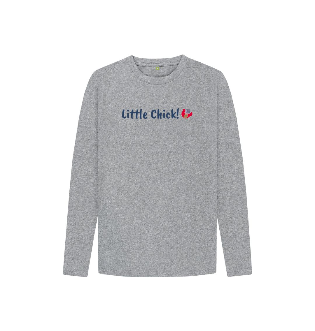 Athletic Grey Little Chick! Kids Unisex Long Sleeve T-Shirt