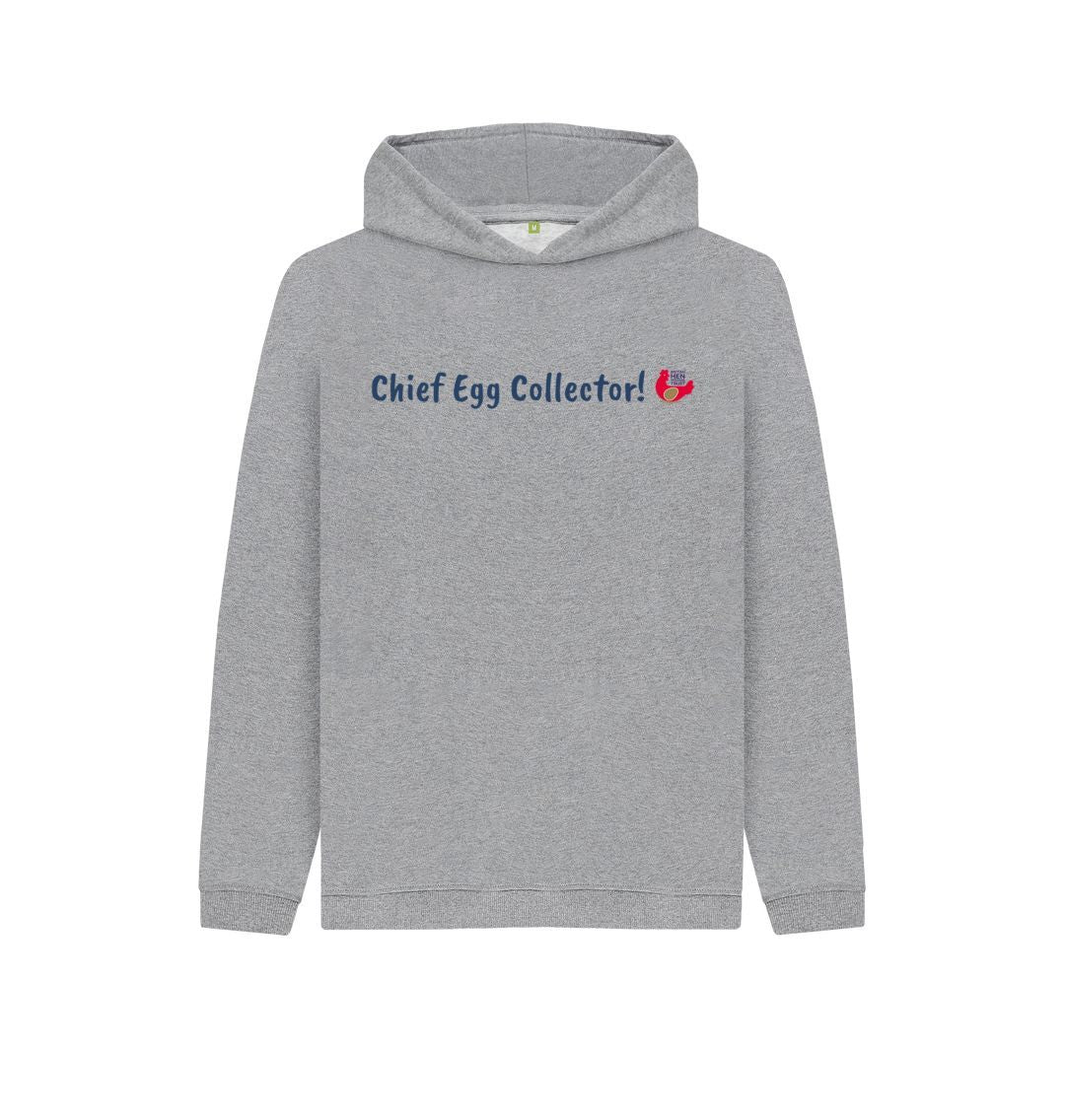 Athletic Grey Chief Egg Collector! Kids Unisex Hoodie