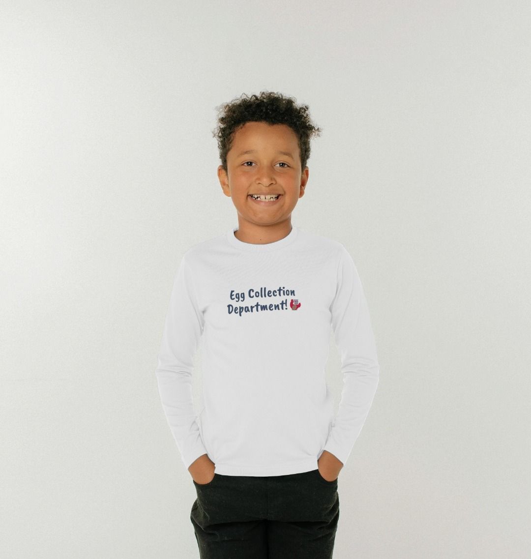 BHWT Egg Collection Department! Kids Unisex Long Sleeve T-Shirt
