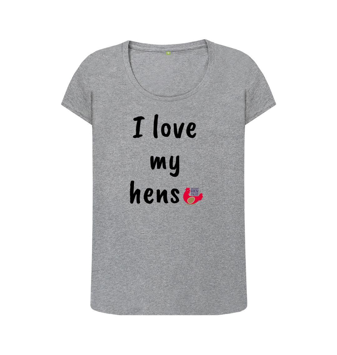 Athletic Grey I Love My Hens Top