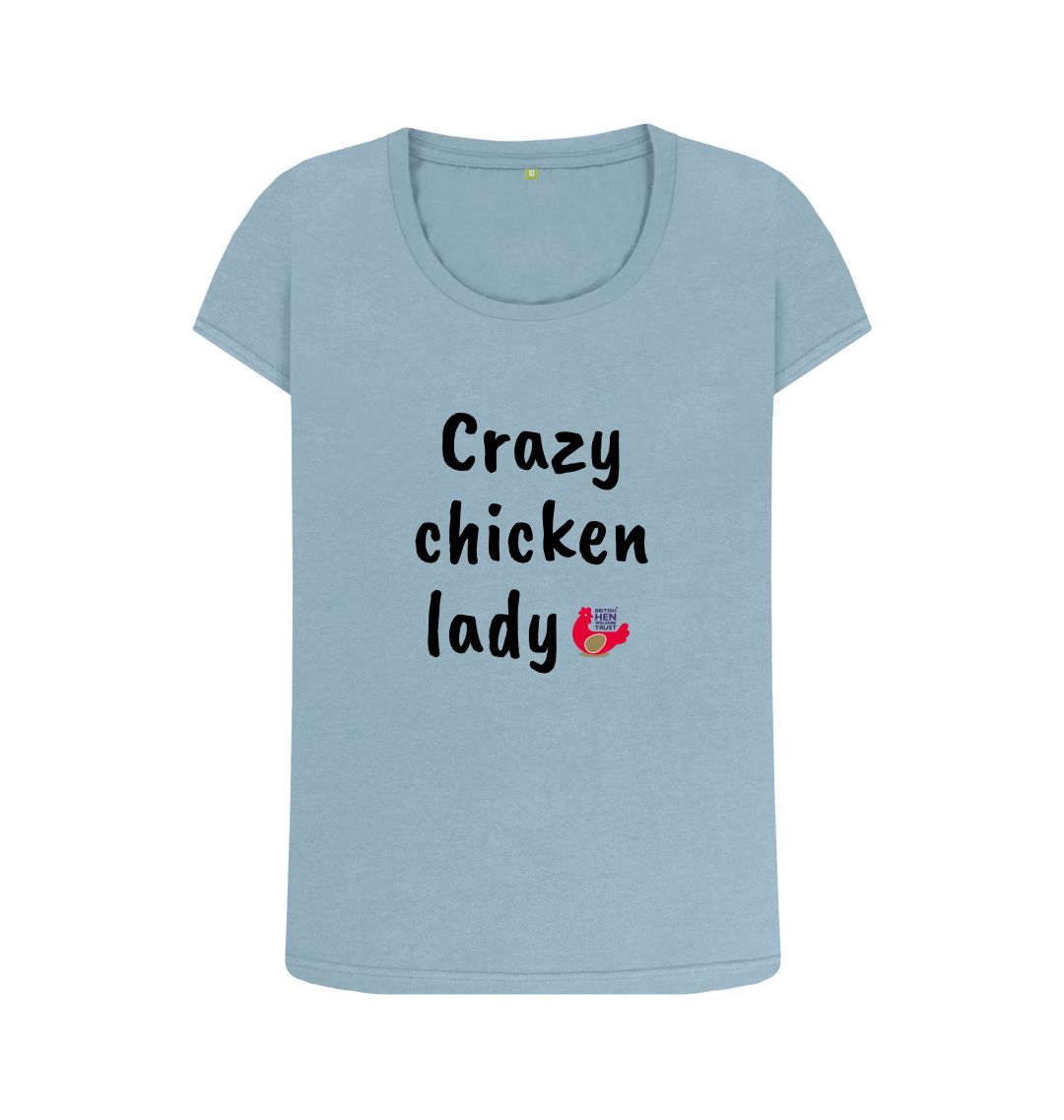 Stone Blue Crazy chicken lady Top