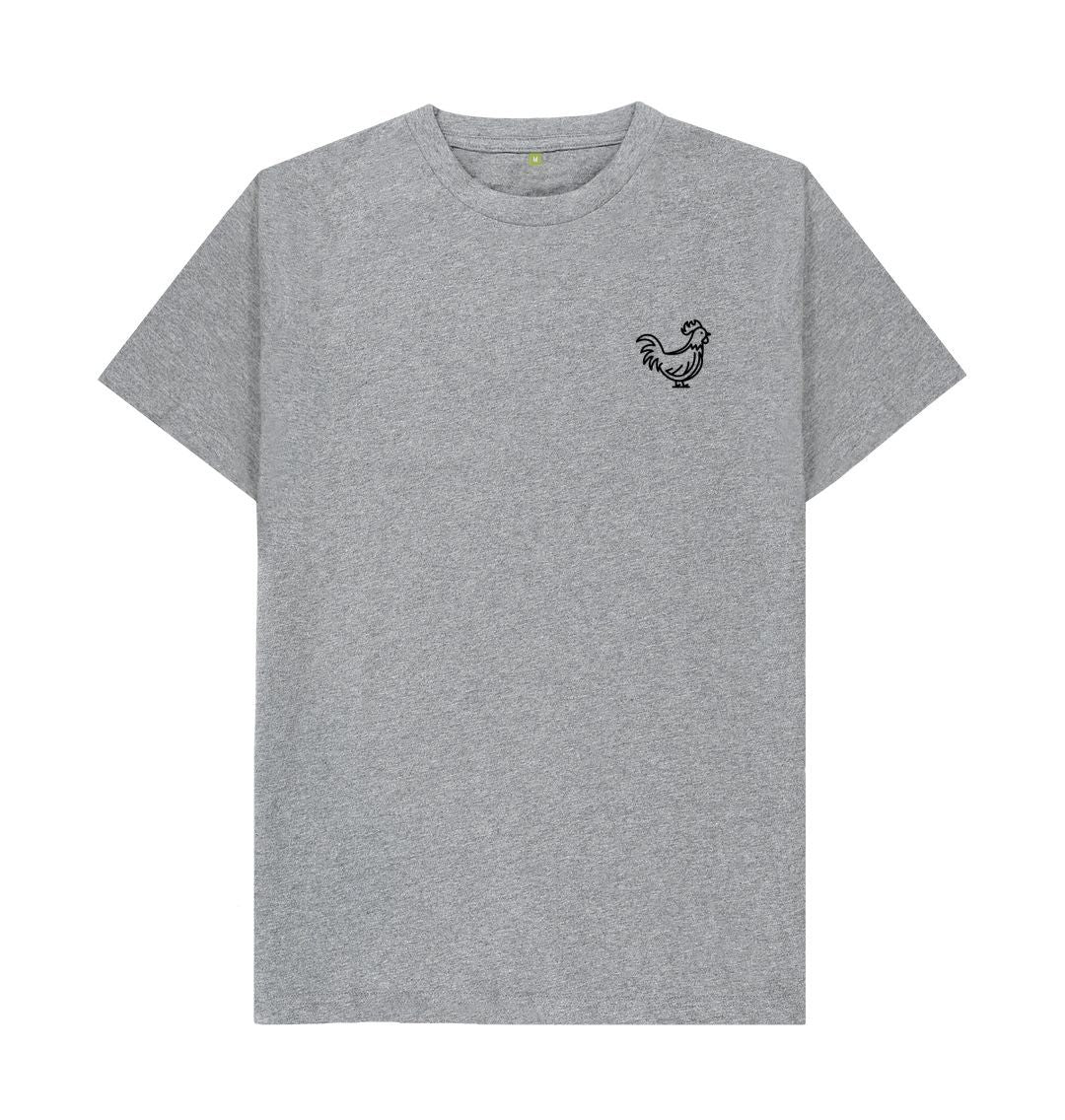 Athletic Grey Cockerel Small Logo - Black