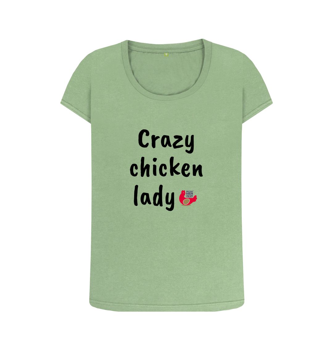 Sage Crazy chicken lady Top