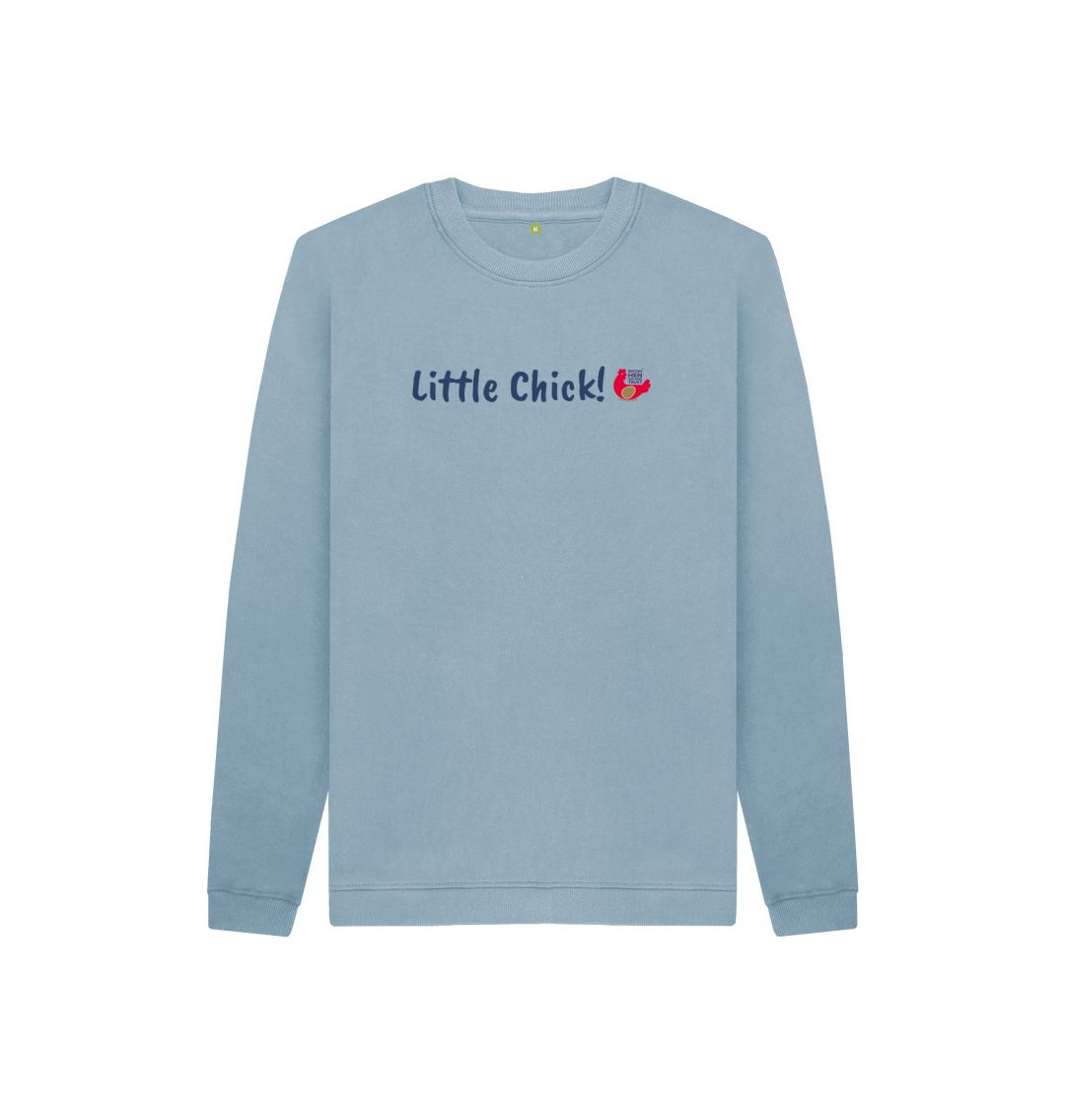 Stone Blue Little Chick! Kids Unisex Jumper