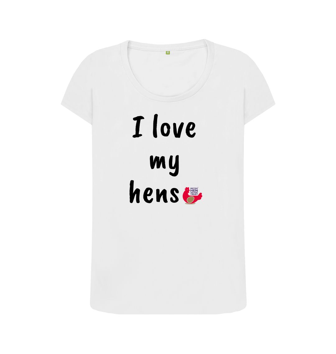 White I Love My Hens Top