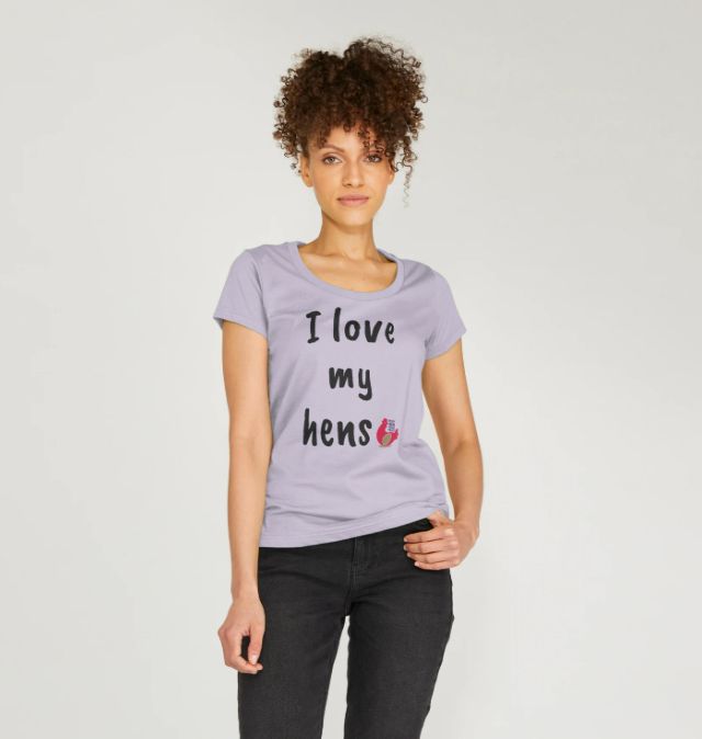I Love My Hens - Women's Scoop Neck Top