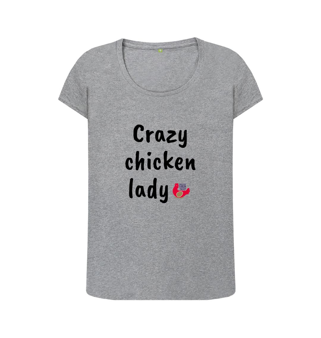 Athletic Grey Crazy chicken lady Top