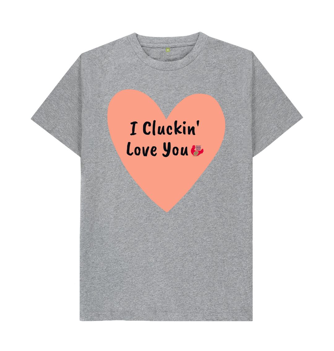 Athletic Grey I Cluckin' Love You Unisex T-Shirt
