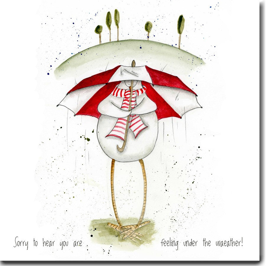 Sarah Boddy Under The Weather Greeting Card