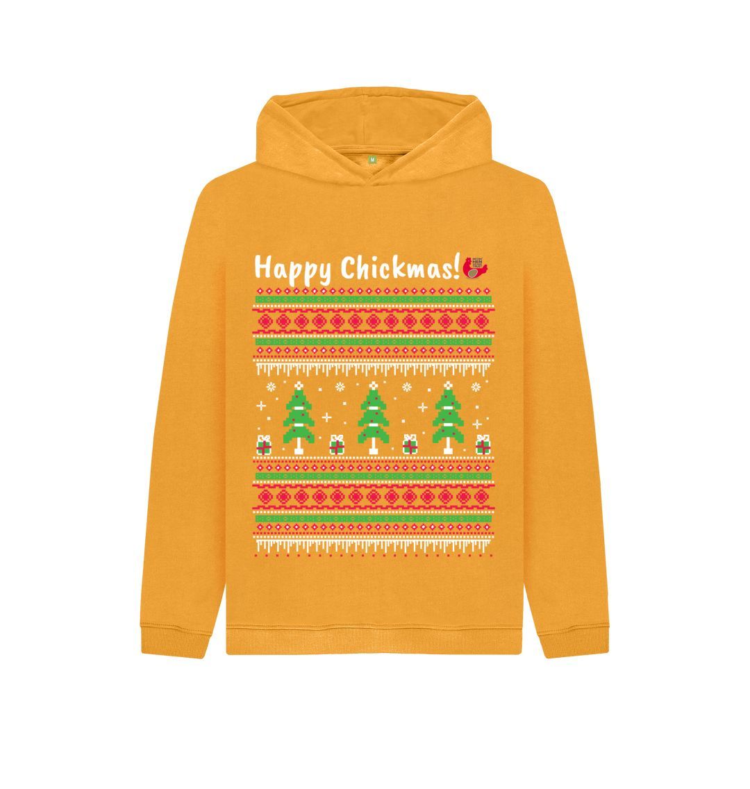 Mustard Kids Unisex Hoodie - Happy Chickmas!