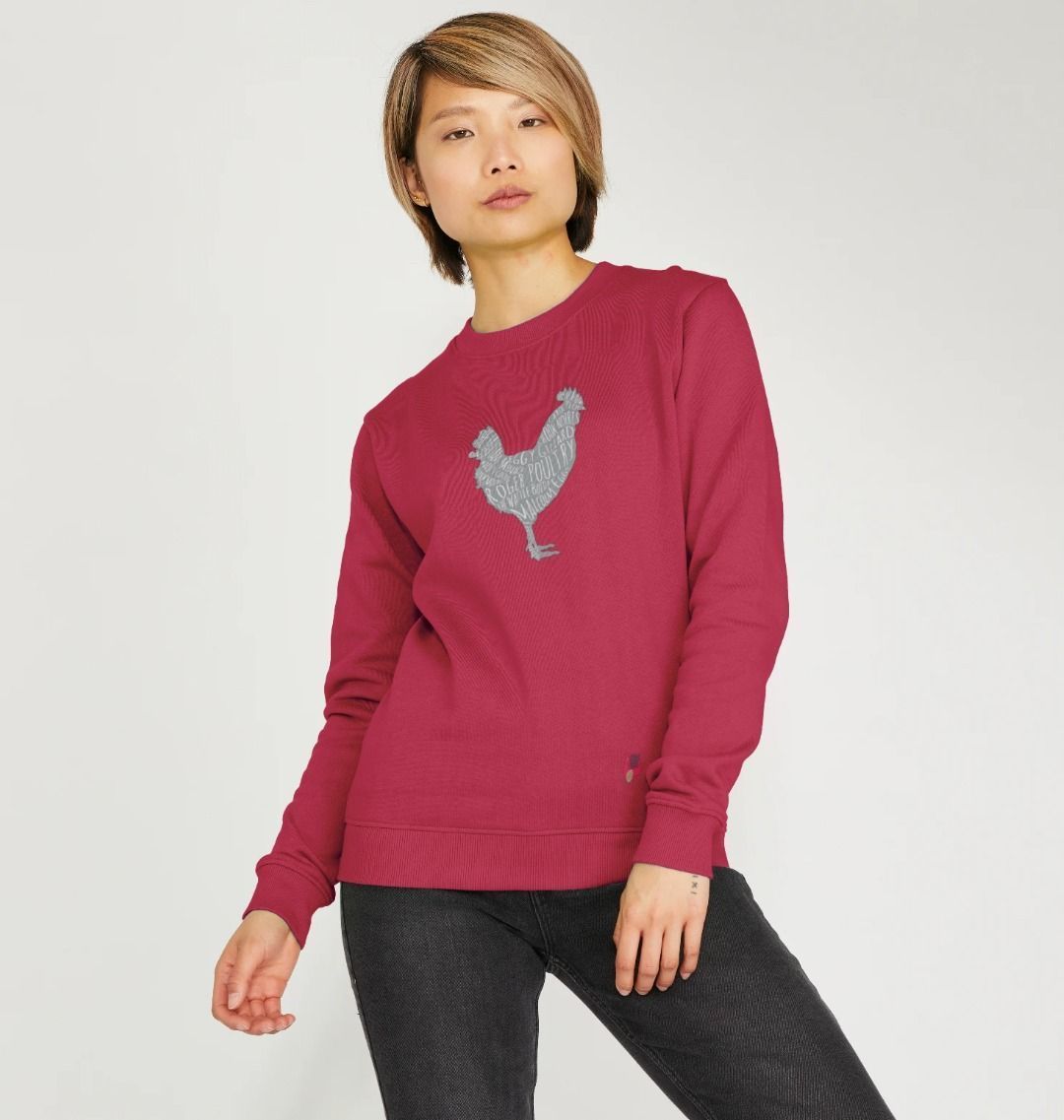 BHWT Bob Mortimer Grey Hen Women's Sweater