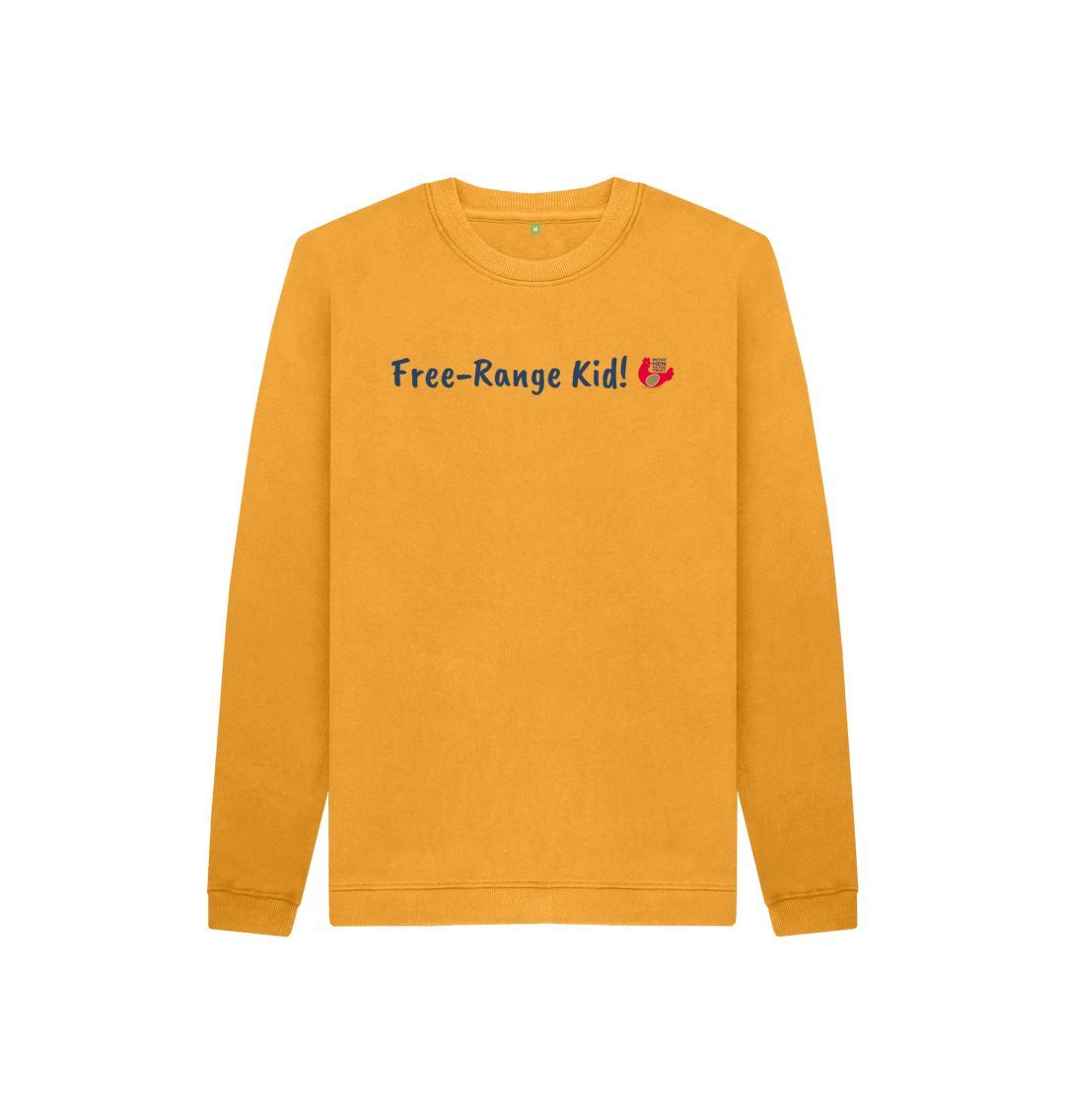 Mustard Free-Range Kid! Kids Unisex Jumper