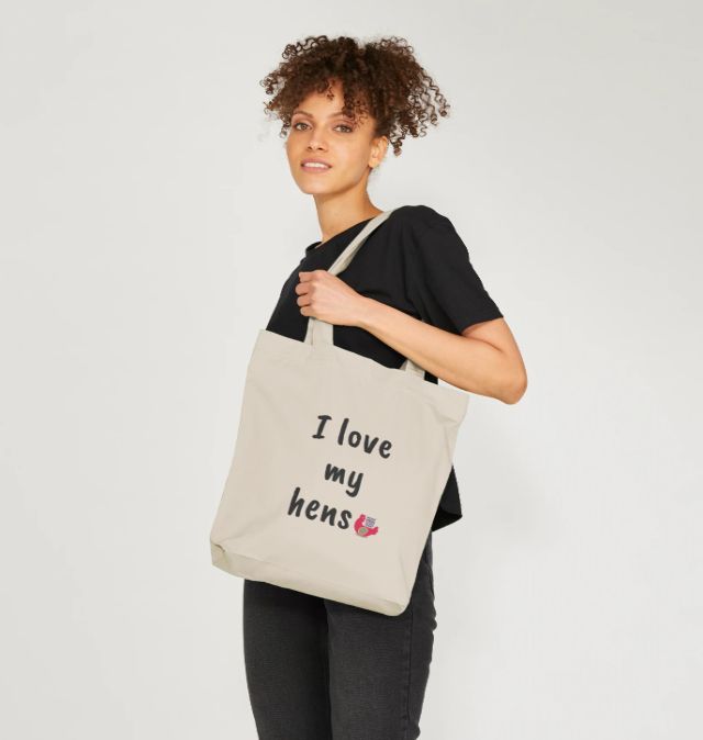 I Love My Hens Tote Bag