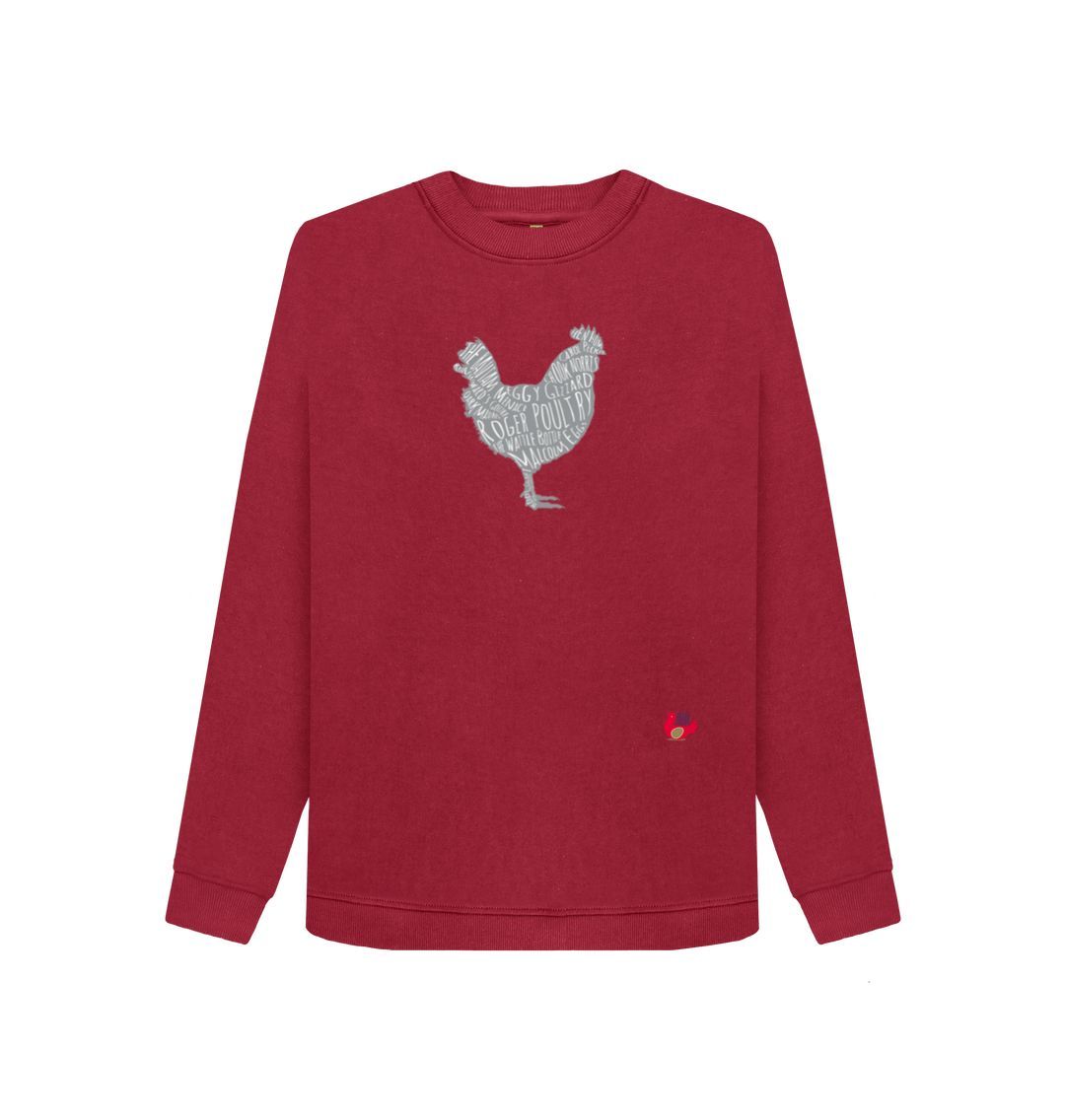 Cherry Bob Mortimer Grey Hen Women's Sweater