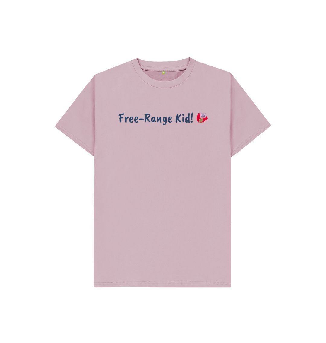 Mauve Free-Range Kid! Kids Unisex Short Sleeve T-Shirt