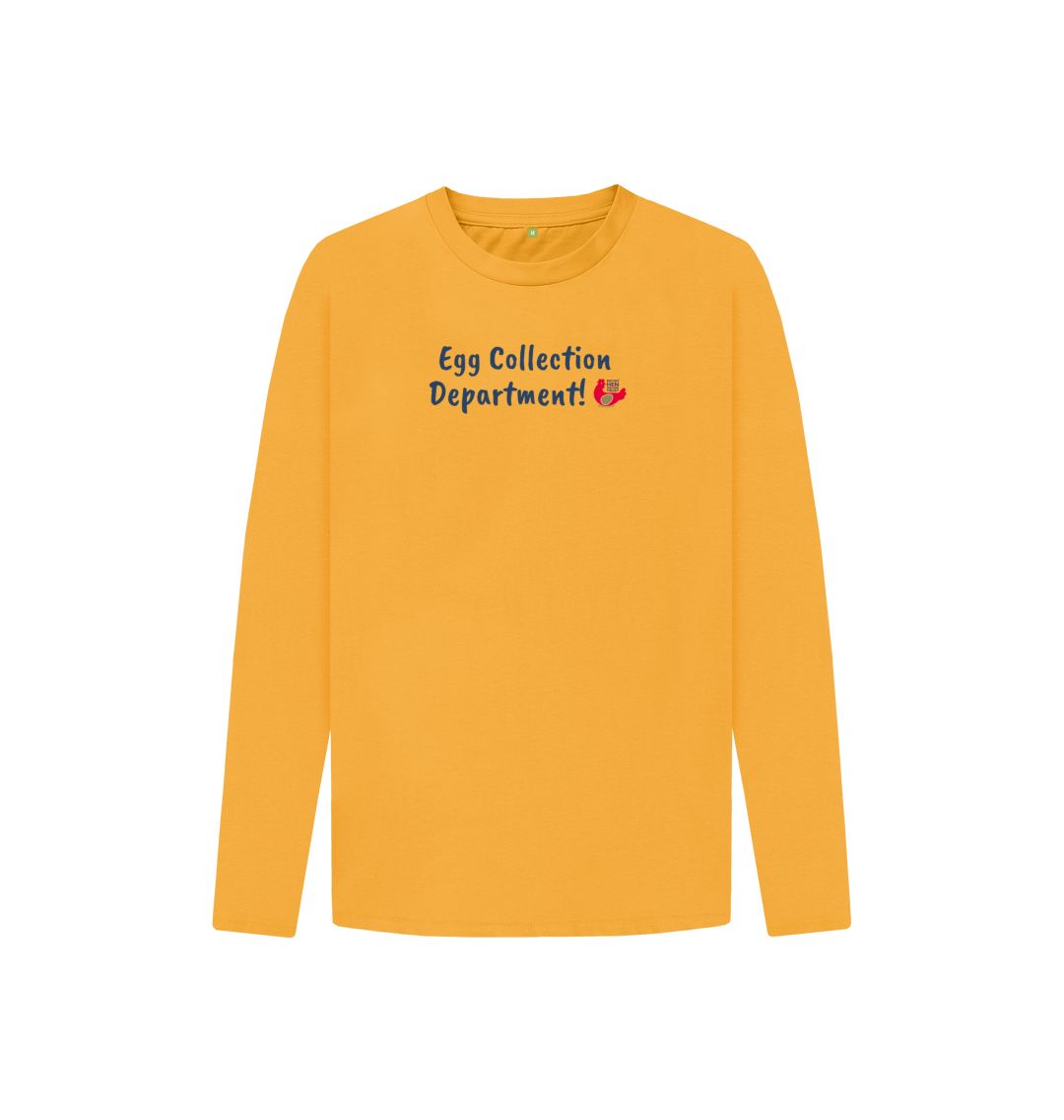 Mustard Egg Collection Department! Kids Unisex Long Sleeve T-Shirt