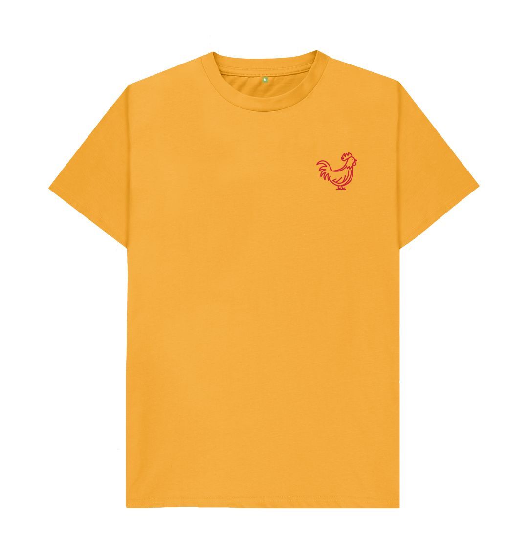 Mustard Cockerel Small Logo - Red