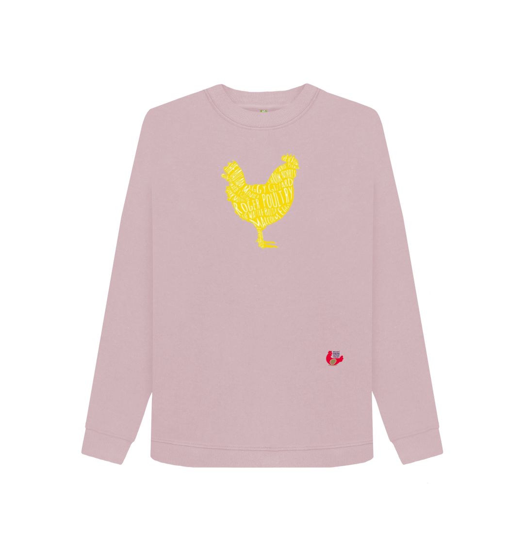 Mauve Bob Mortimer Yellow Hen Women's Sweater