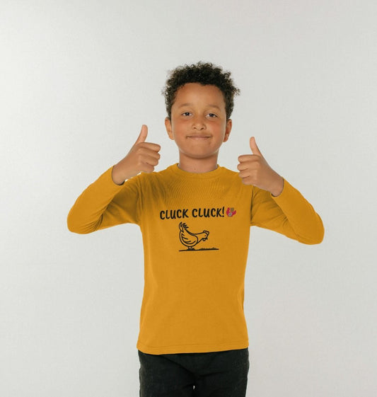 BHWT CLUCK CLUCK! Kids Unisex Long Sleeve T-Shirt